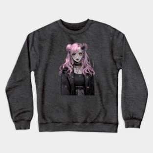 Cute Pastel Goth Girl Crewneck Sweatshirt